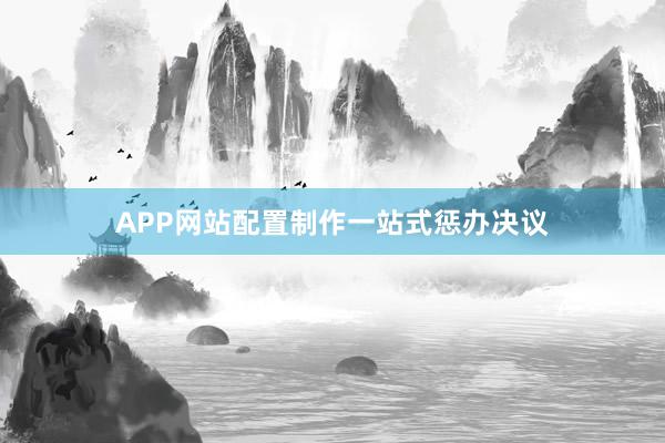 APP网站配置制作一站式惩办决议